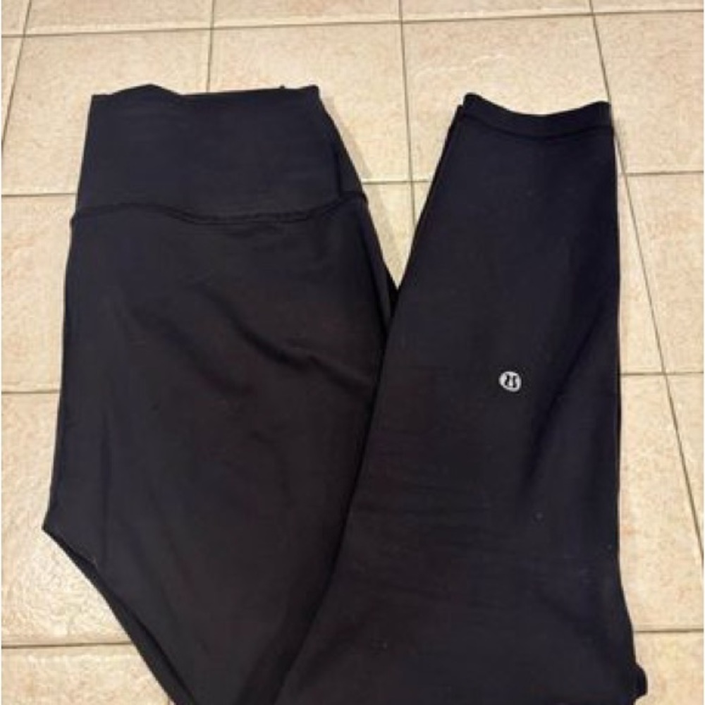 Lululemon black leggings. Size 8.